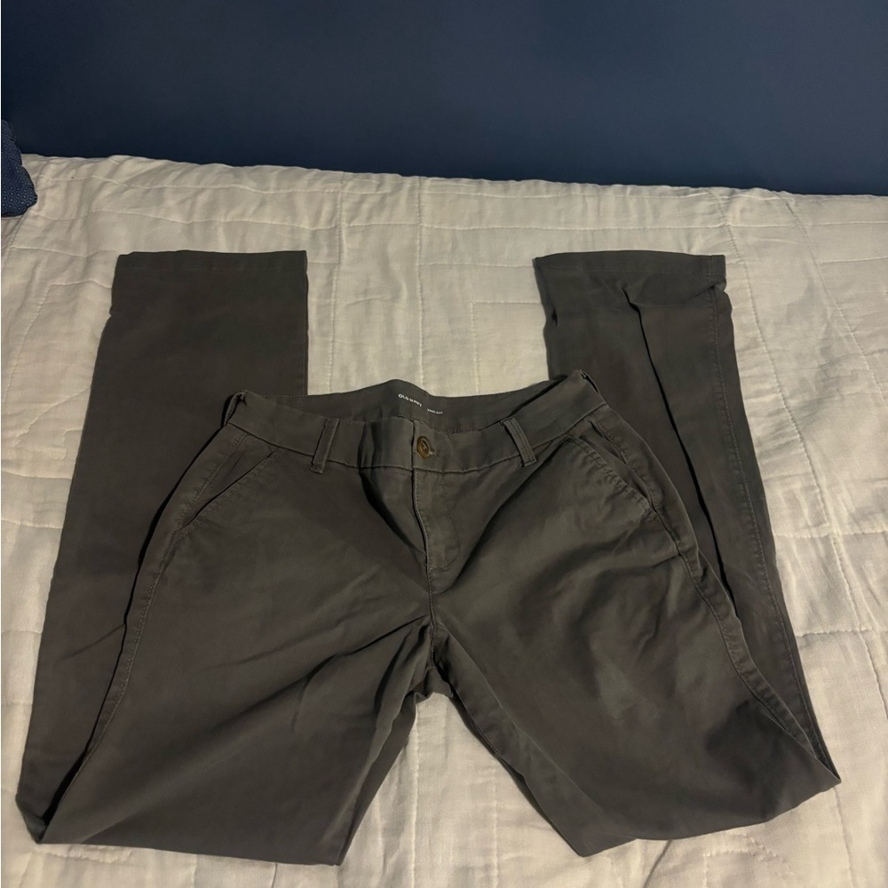 Classic Women's Gray Chino Pants